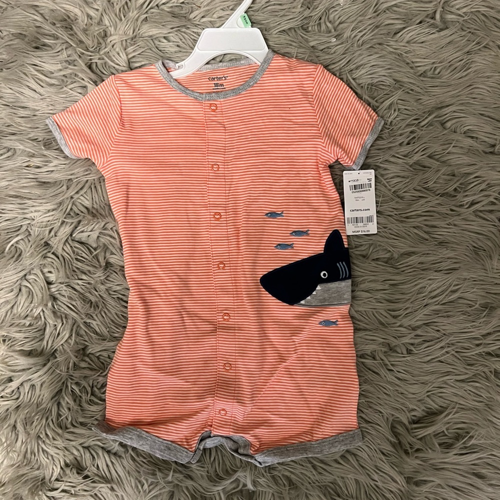 Carters one piece shorts set